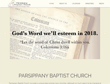 Tablet Screenshot of parsippanybaptist.org